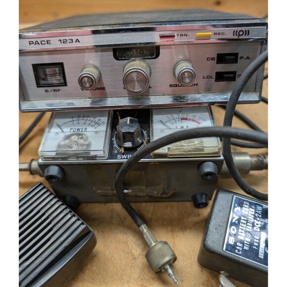 PLUS Other - PACE 123A CB Radio Transceiver + SWR Meter + Accessories – Smokey & the Bandit!